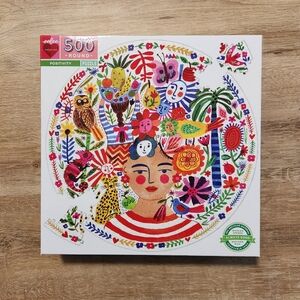 Eeboo Positivity 500 Piece Round Circle Puzzle